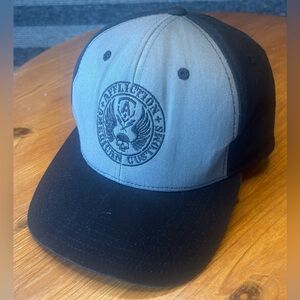 Affliction Black and Gray SnapBack Hat Cap OSFM EUC